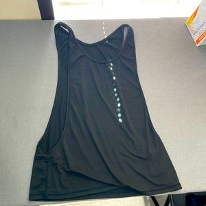 Black muscle tank